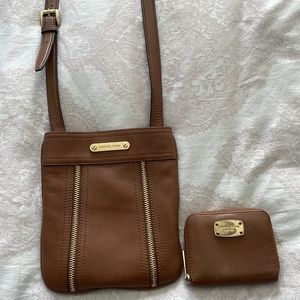Michael Kors SET Leather Bag and Wallet